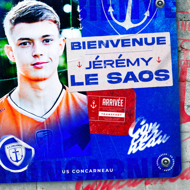 Jérémy Le Saos rejoint Concarneau US CONCARNEAU